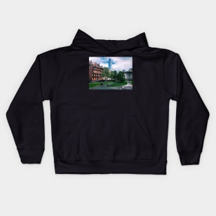 Boston Common Summer Day Kids Hoodie